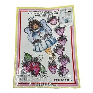 Devonia Strawberry Angel Designs Stephanie’s Collection Iron-On Fabric Transfer